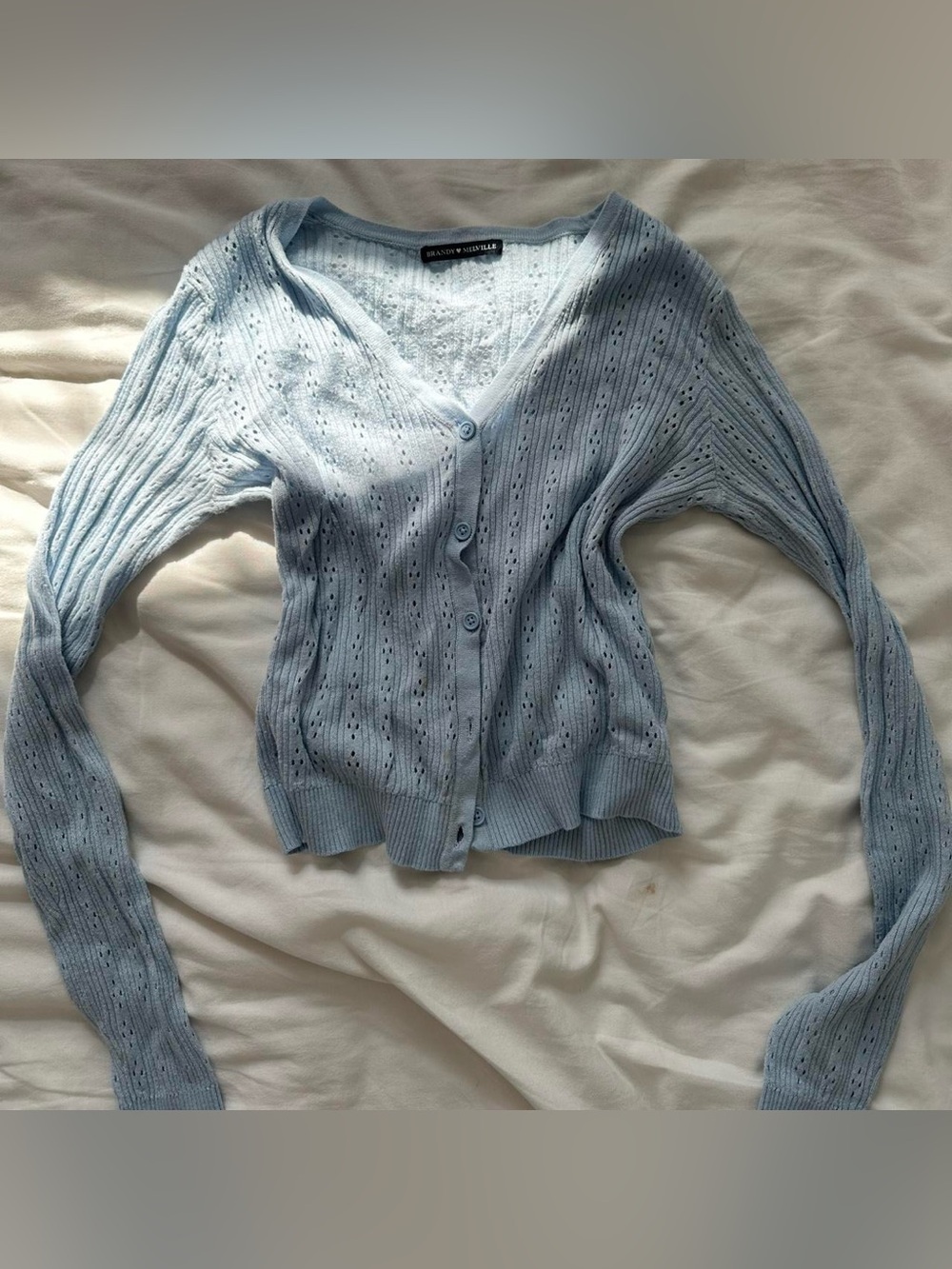 Brandy Melville light blue cardigan